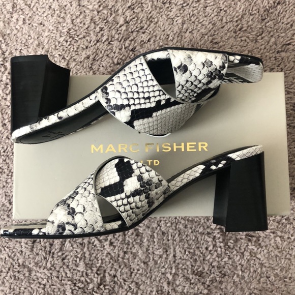 Croc Embossed Leather Slide Sandal 👡HP👡 - Picture 6 of 6